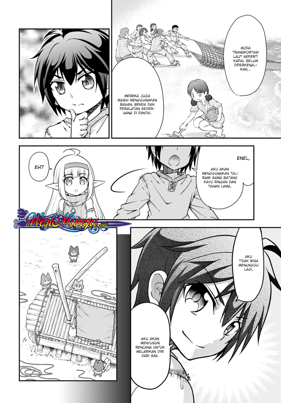 Tenohira Kaitaku Mura de Isekai Kenkokuki: Fueteku Yome-tachi to Nonbiri Mujintou Life Chapter 09 Bahasa Indonesia