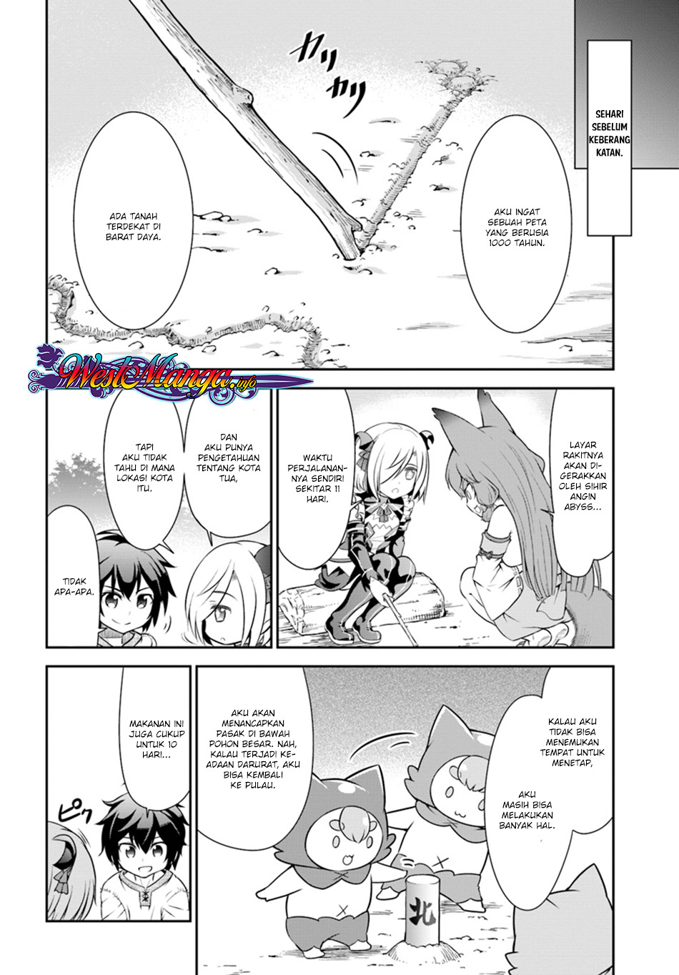 Tenohira Kaitaku Mura de Isekai Kenkokuki: Fueteku Yome-tachi to Nonbiri Mujintou Life Chapter 09 Bahasa Indonesia