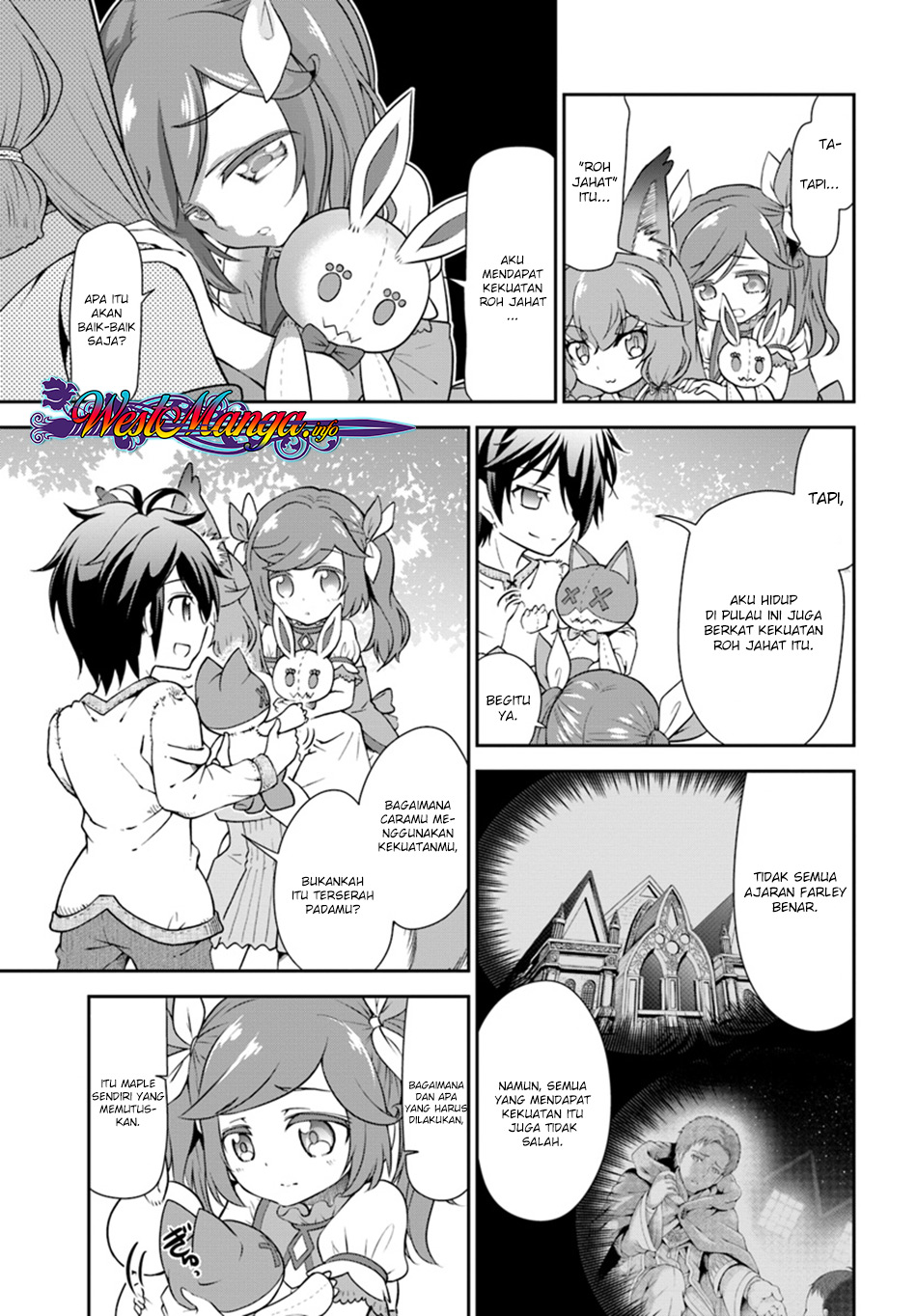Tenohira Kaitaku Mura de Isekai Kenkokuki: Fueteku Yome-tachi to Nonbiri Mujintou Life Chapter 09 Bahasa Indonesia