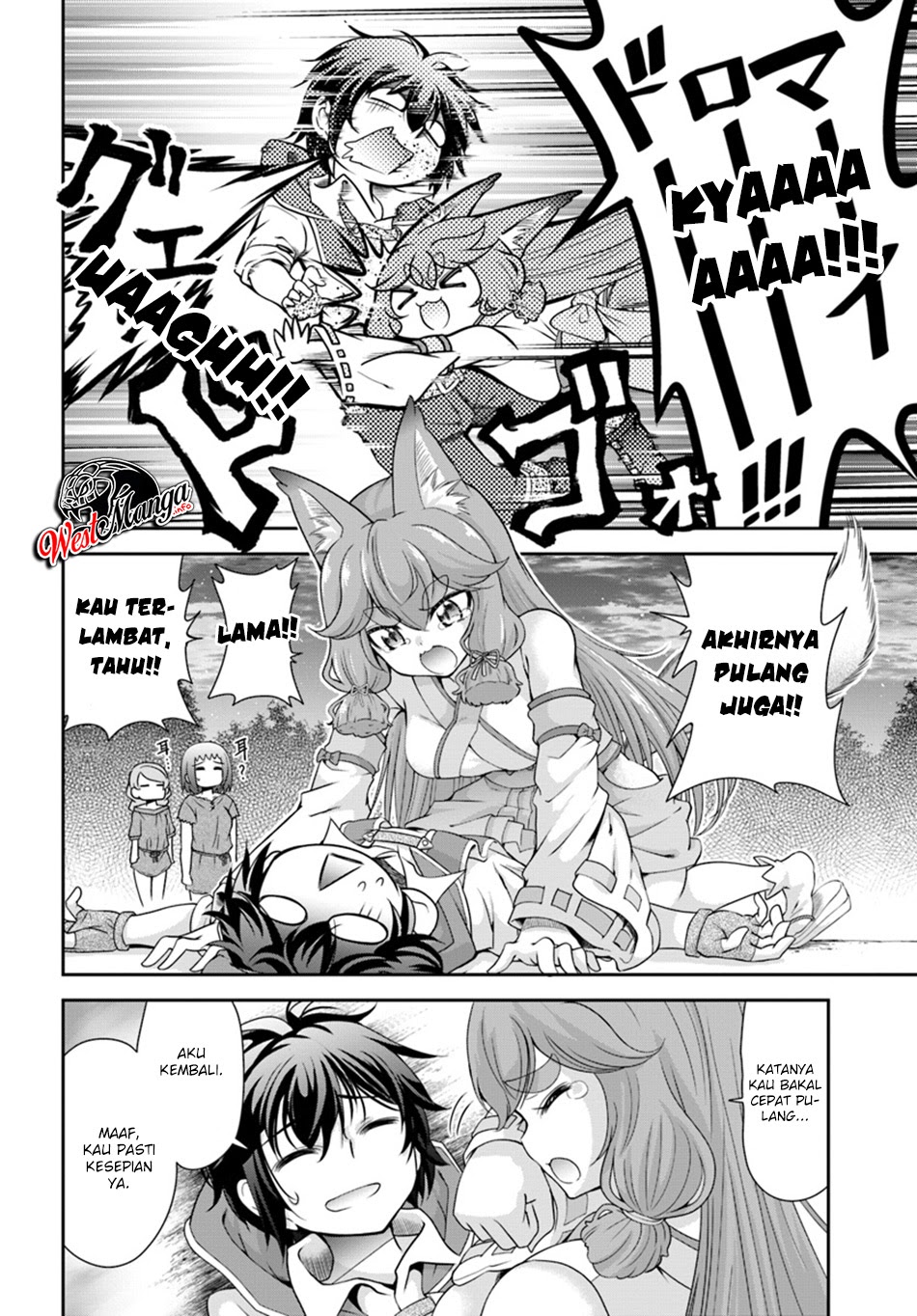 Tenohira Kaitaku Mura de Isekai Kenkokuki: Fueteku Yome-tachi to Nonbiri Mujintou Life chapter 16