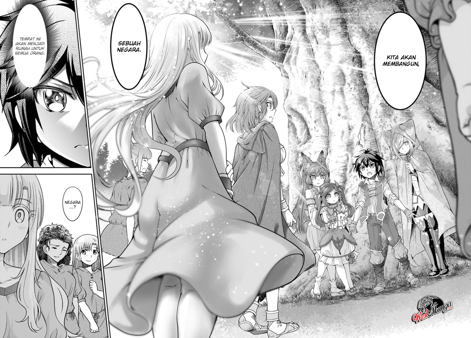 Tenohira Kaitaku Mura de Isekai Kenkokuki: Fueteku Yome-tachi to Nonbiri Mujintou Life chapter 16