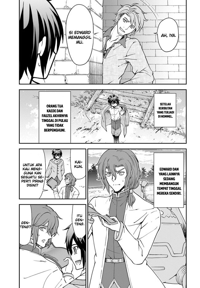Tenohira Kaitaku Mura de Isekai Kenkokuki: Fueteku Yome-tachi to Nonbiri Mujintou Life Chapter 43 Bahasa Indonesia