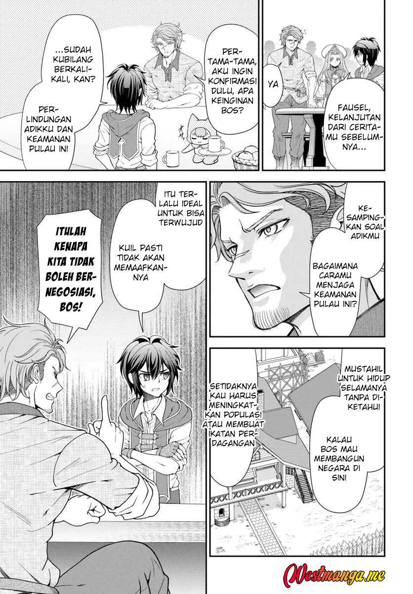 Tenohira Kaitaku Mura de Isekai Kenkokuki: Fueteku Yome-tachi to Nonbiri Mujintou Life Chapter 58 Bahasa Indonesia