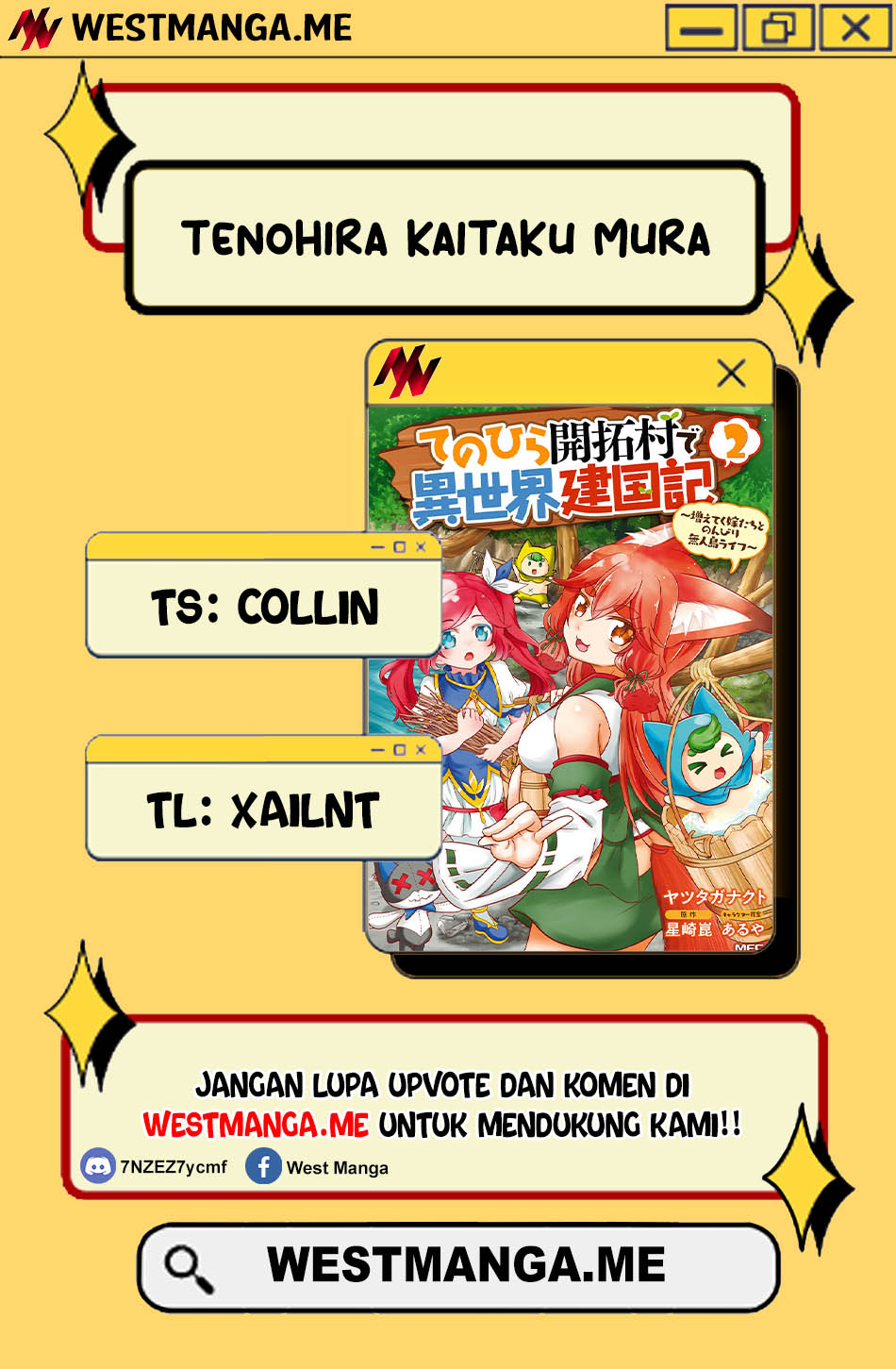 Tenohira Kaitaku Mura de Isekai Kenkokuki: Fueteku Yome-tachi to Nonbiri Mujintou Life chapter 61