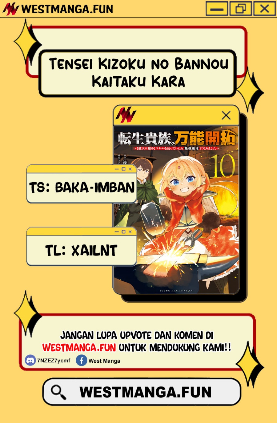 Tensei Kizoku no Bannou Kaitaku Kara ~”Kakudai & Shukushou” Sukiru o Tsukatte Itara Saikyou Ryouchi ni Narimashita~ chapter 38