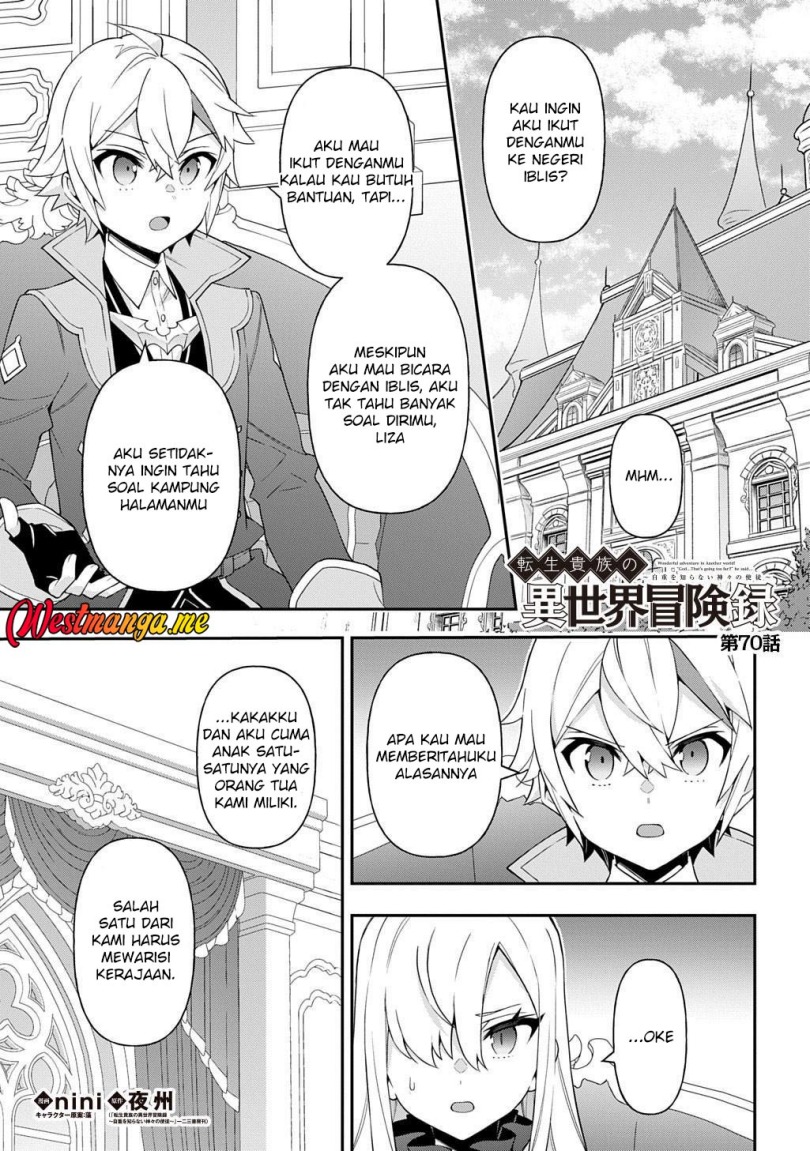 Tensei Kizoku no Isekai Boukenroku ~Jichou wo Shiranai Kamigami no Shit chapter 70