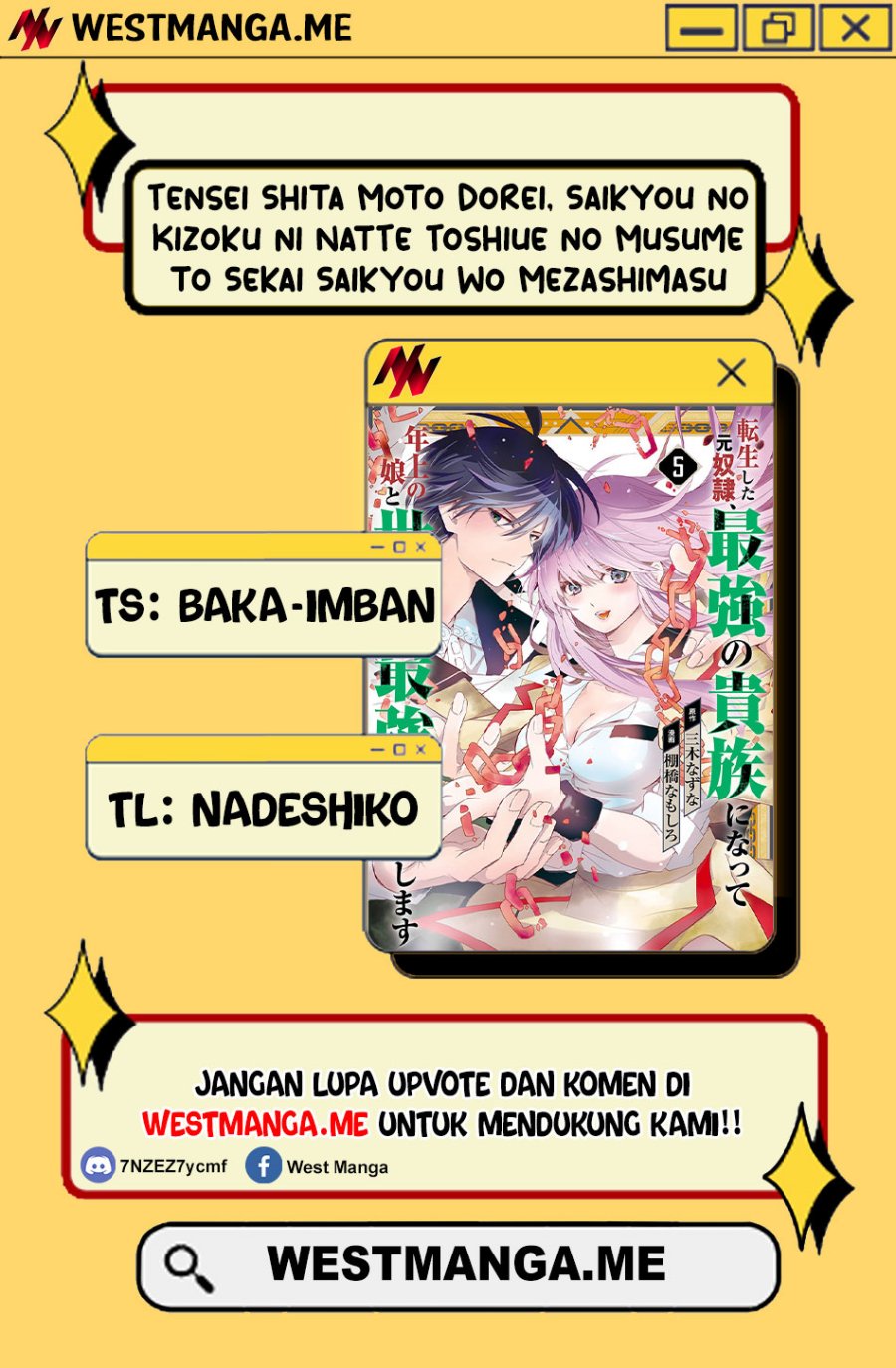 Tensei Shita Moto Dorei, Saikyou no Kizoku ni Natte Toshiue no Musume to Sekai Saikyou wo Mezashimasu Chapter 11 Bahasa Indonesia