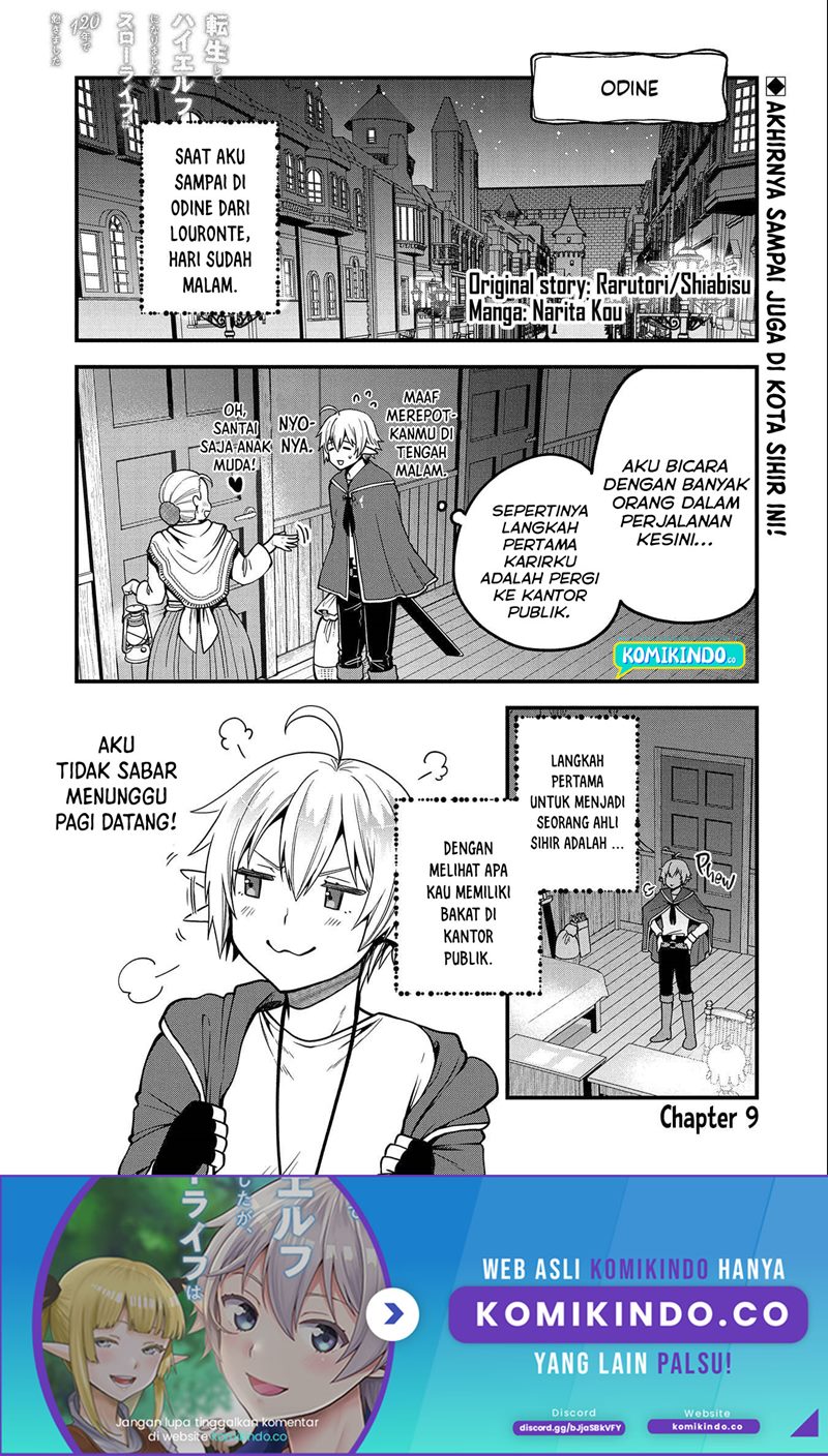 Tensei Shite High Elf ni Narimashitaga, Slow Life wa 120-nen de Akimashita chapter 9