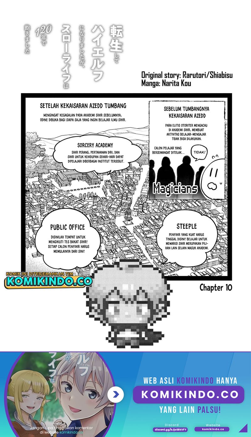 Tensei Shite High Elf ni Narimashitaga, Slow Life wa 120-nen de Akimashita chapter 10