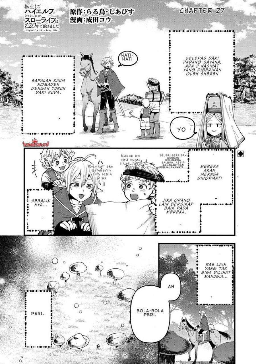 Tensei Shite High Elf ni Narimashitaga, Slow Life wa 120-nen de Akimashita chapter 27