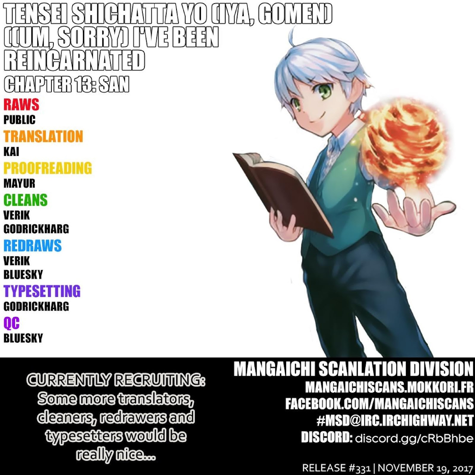 Tenseishichatta yo Chapter 13 Bahasa Indonesia