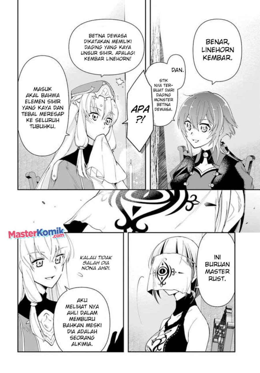 The Frontier Alchemist ~ I Can’t Go Back to That Job After You Made My Budget Zero Chapter 12.2 Bahasa Indonesia