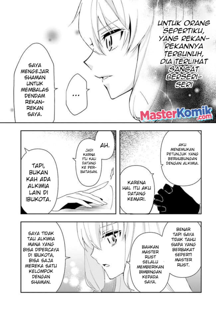 The Frontier Alchemist ~ I Can’t Go Back to That Job After You Made My Budget Zero Chapter 12.2 Bahasa Indonesia