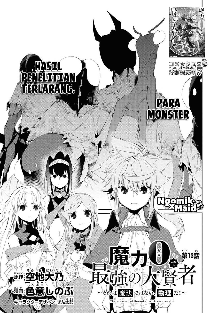 The Greatest Philosoper With Zero Magic Chapter 13 Bahasa Indonesia