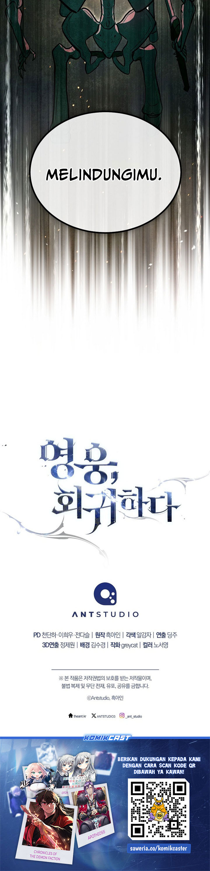 The Hero Returns Chapter 125 Bahasa Indonesia