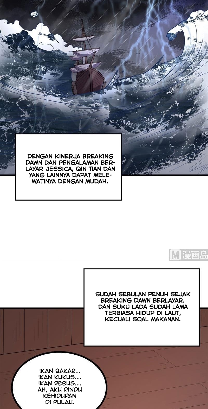The Rest of My Life on the Desert Island Chapter 149 Bahasa Indonesia