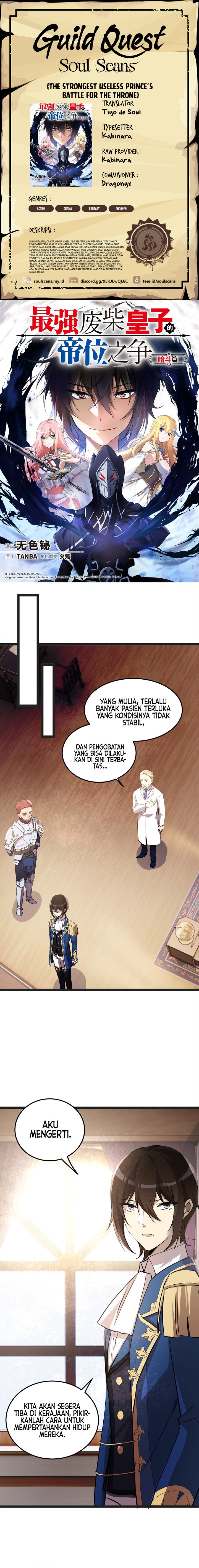The Strongest Useless Prince’s Battle for The Throne Chapter 33 Bahasa Indonesia