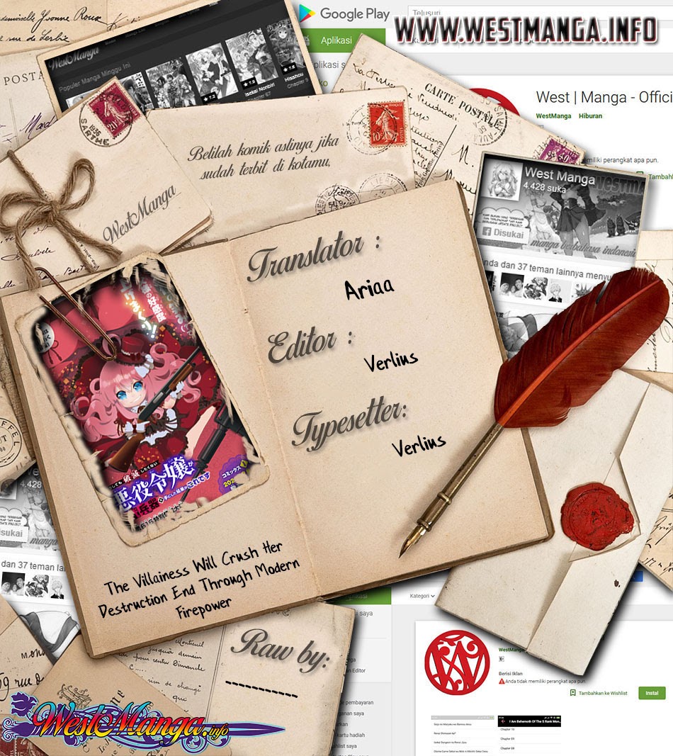 The Villainess Will Crush Her Destruction End Through Modern Firepower Chapter 32 Bahasa Indonesia