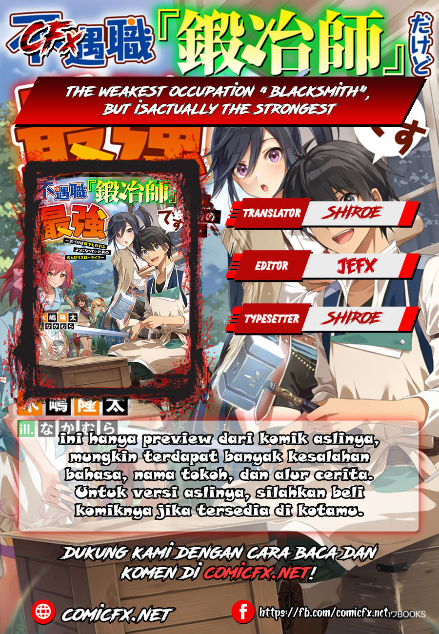 The Weakest Occupation “Blacksmith,” but It’s Actually the Strongest Chapter 04 Bahasa Indonesia