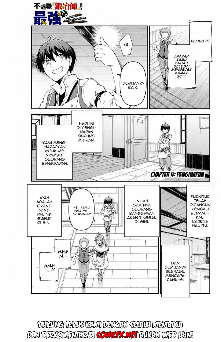 The Weakest Occupation “Blacksmith,” but It’s Actually the Strongest Chapter 04 Bahasa Indonesia