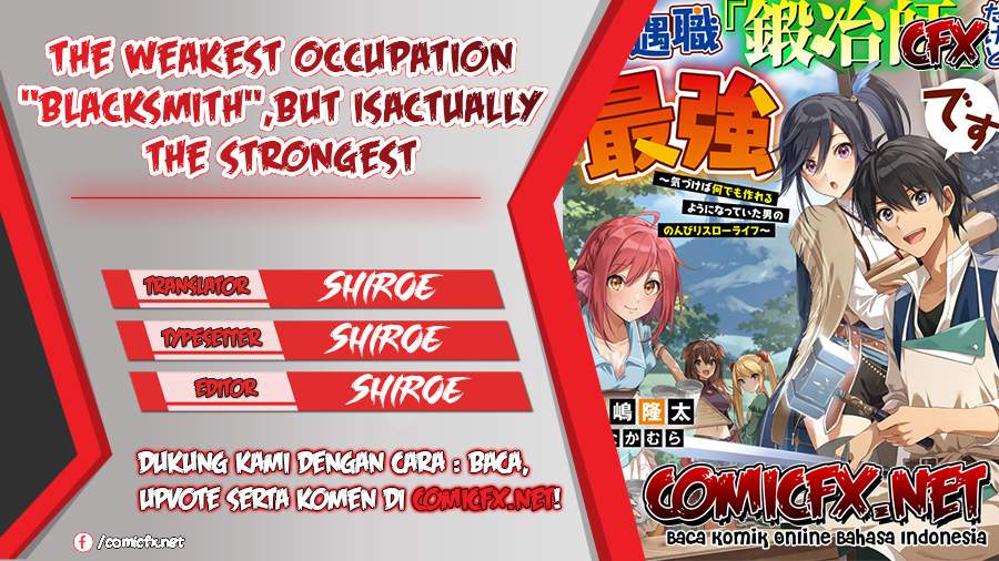 The Weakest Occupation “Blacksmith,” but It’s Actually the Strongest Chapter 14 Bahasa Indonesia