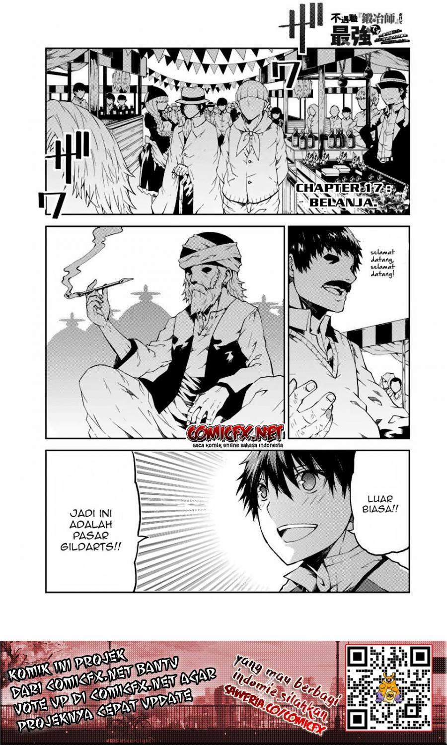 The Weakest Occupation “Blacksmith,” but It’s Actually the Strongest Chapter 17 Bahasa Indonesia