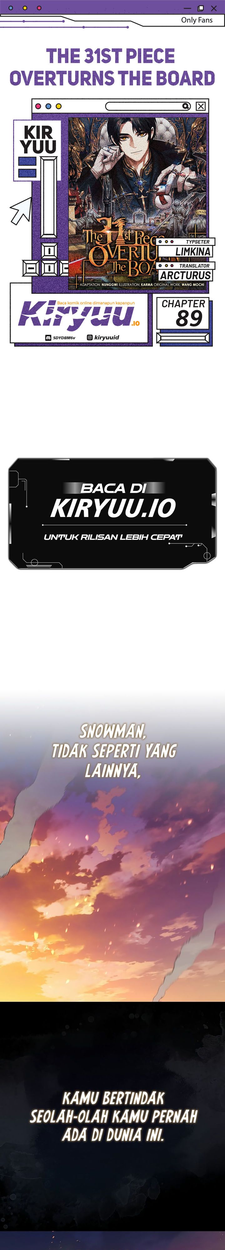 The 31st Piece Turns the Tables Chapter 89 Bahasa Indonesia