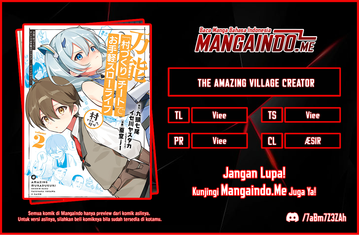 The Amazing Village Creator: Slow Living with the Village Building Cheat Skill Chapter 02.1 Bahasa Indonesia