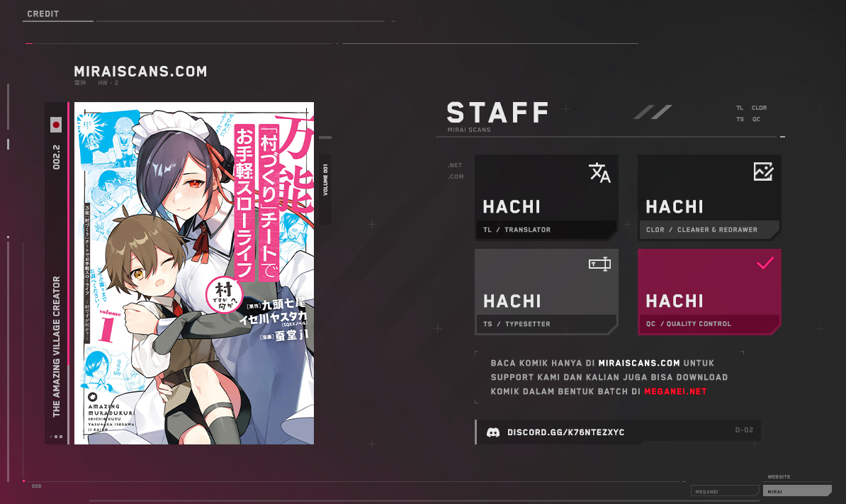 The Amazing Village Creator: Slow Living with the Village Building Cheat Skill Chapter 02.2 Bahasa Indonesia