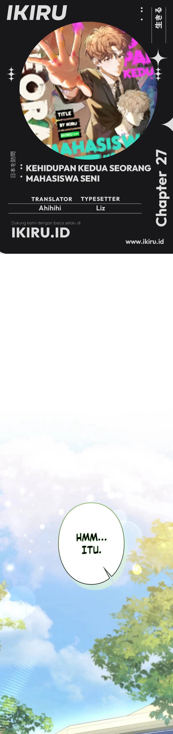 The Art Student Who Lived Twice Chapter 27 Bahasa Indonesia