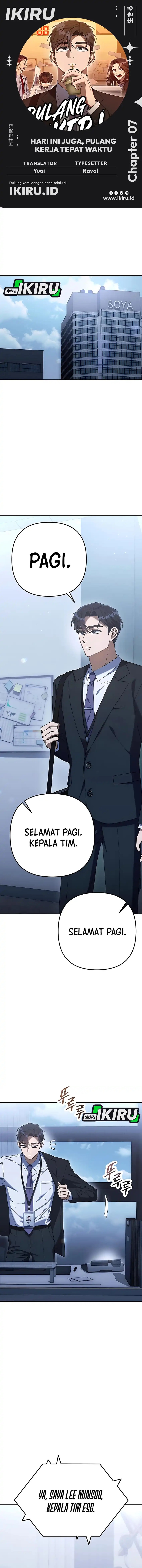 The Art of Leaving Work on Time (Off Work Today Too) Chapter 07 Bahasa Indonesia