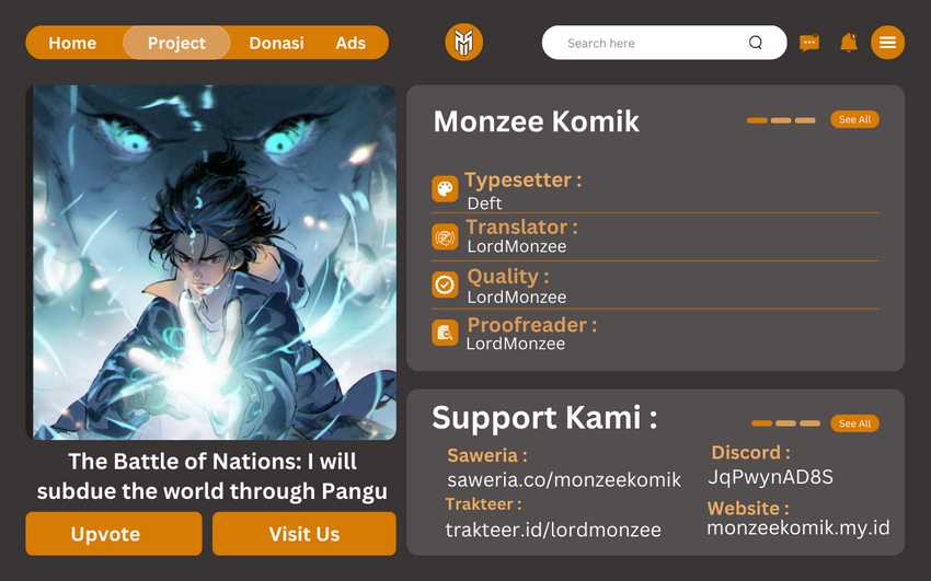 The Battle of Nations: I will subdue the world through pangu Chapter 07 Bahasa Indonesia