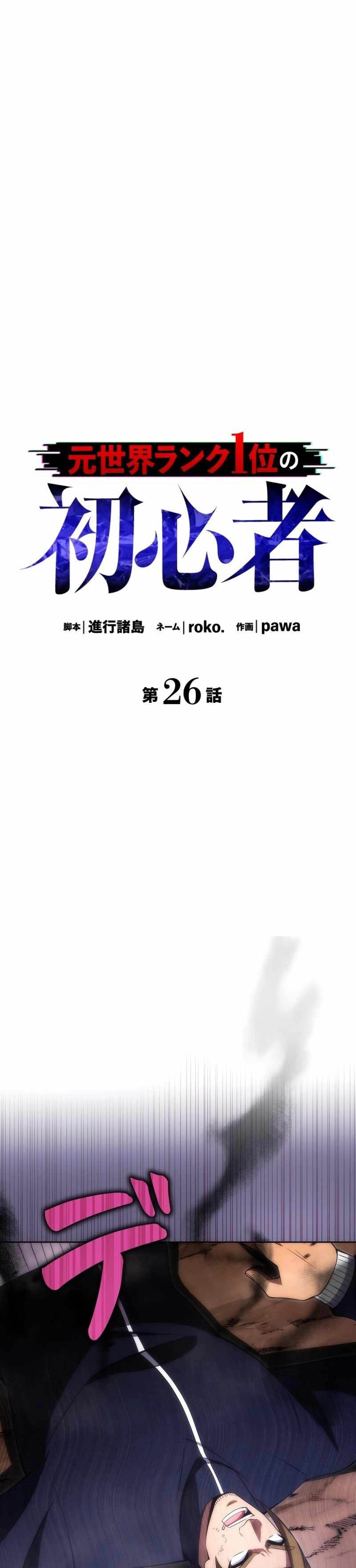 The Beginner, Formerly Ranked Number One in the World chapter 26