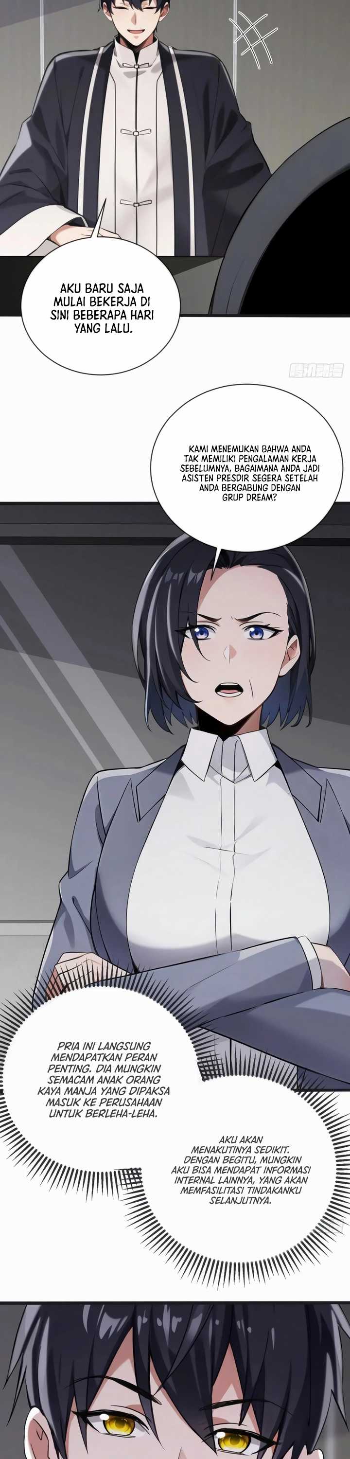 The Big Boss Comes Down the Mountain: Starting as a Male Secretary Chapter 17 Bahasa Indonesia