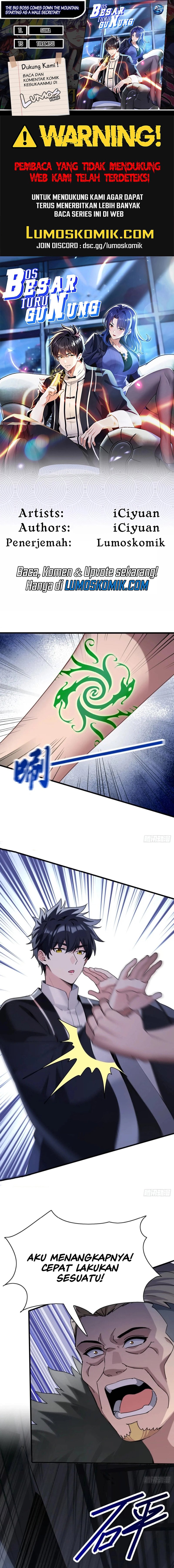 The Big Boss Comes Down the Mountain: Starting as a Male Secretary Chapter 36 Bahasa Indonesia