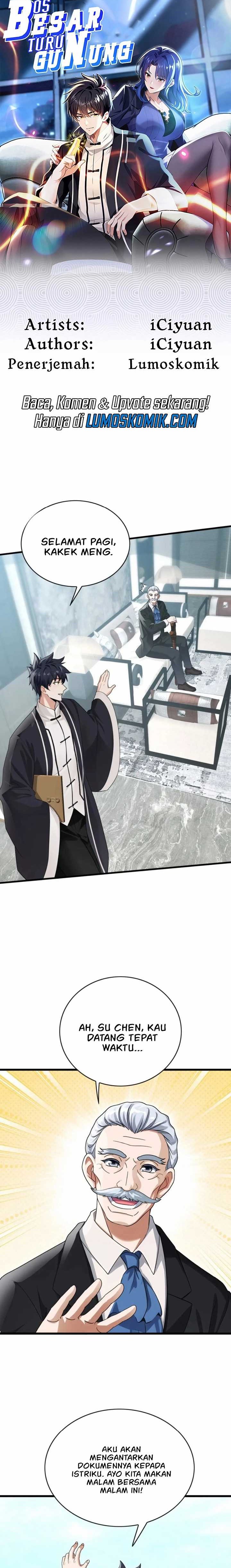 The Big Boss Comes Down the Mountain: Starting as a Male Secretary Chapter 49 Bahasa Indonesia