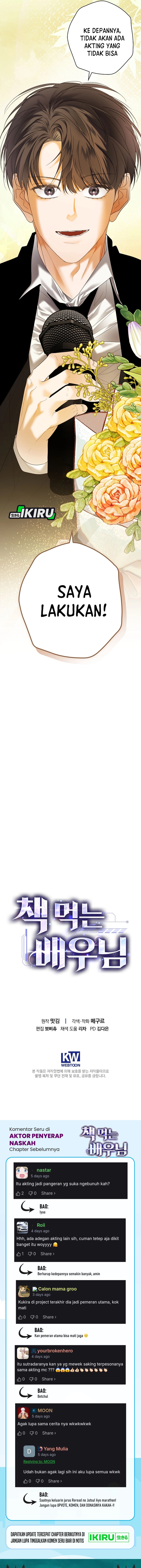 The Book-Eating Actor Chapter 50 Bahasa Indonesia