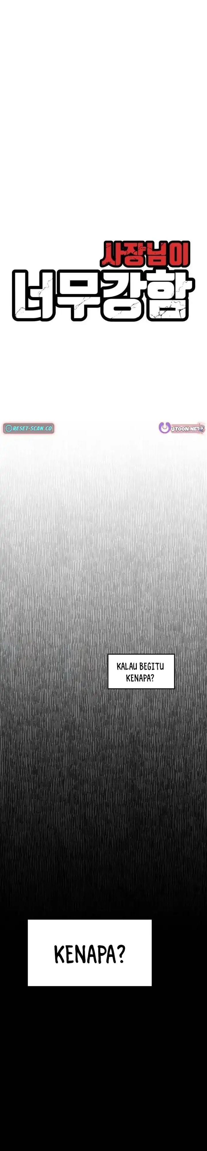 The Boss Is Too Strong Chapter 15 Bahasa Indonesia