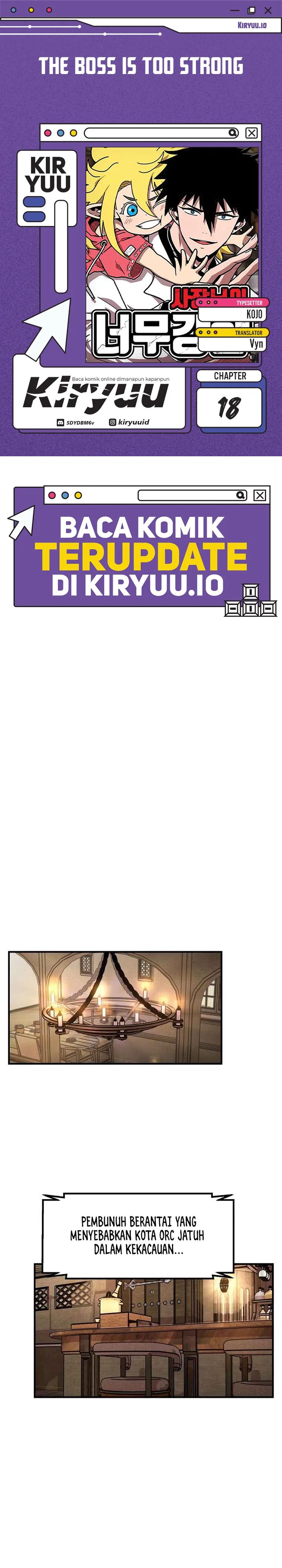 The Boss Is Too Strong Chapter 18 Bahasa Indonesia