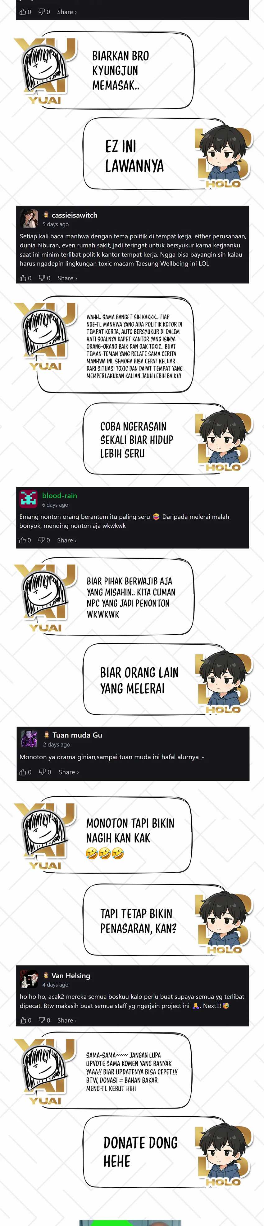 The Corporate Underdog Who Does Everything Right Chapter 37 Bahasa Indonesia