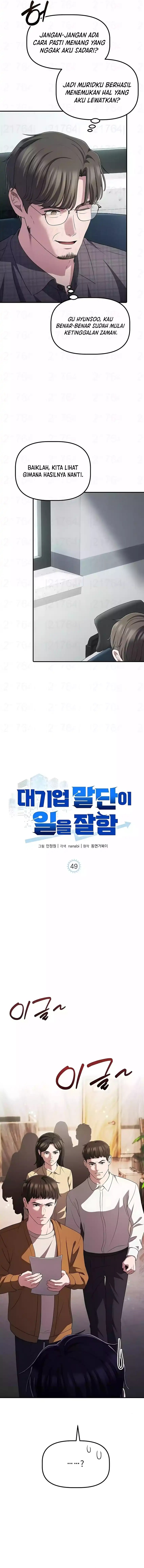 The Corporate Underdog Who Does Everything Right Chapter 49 Bahasa Indonesia