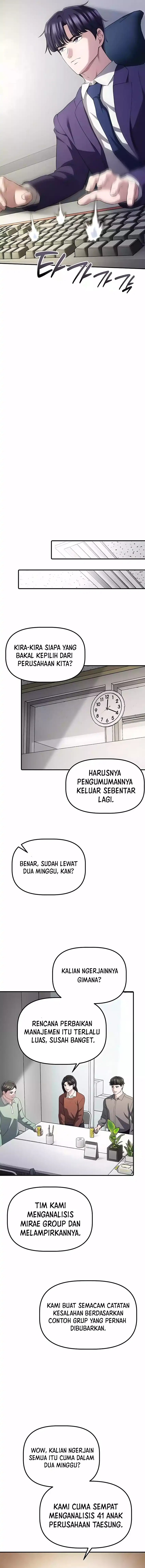 The Corporate Underdog Who Does Everything Right Chapter 49 Bahasa Indonesia