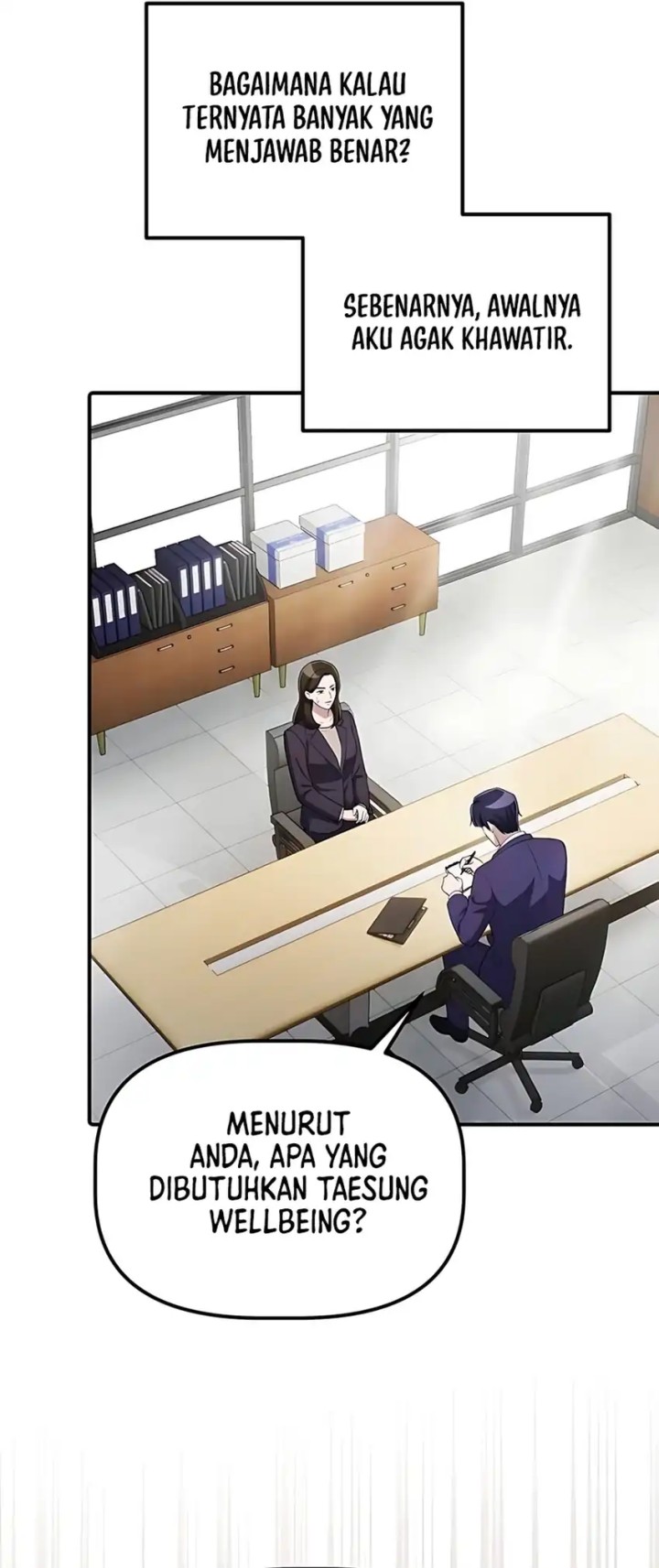 The Corporate Underdog Who Does Everything Right Chapter 55 Bahasa Indonesia