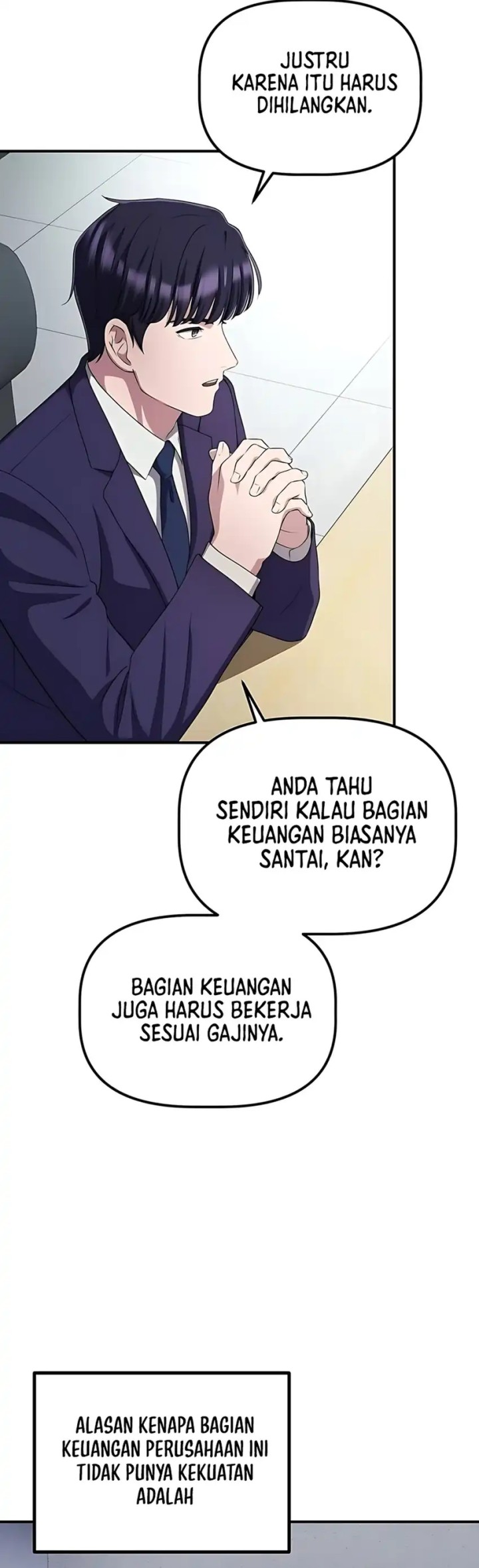 The Corporate Underdog Who Does Everything Right Chapter 55 Bahasa Indonesia