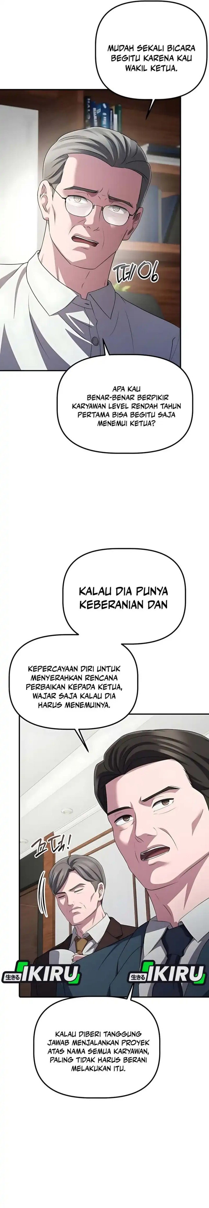 The Corporate Underdog Who Does Everything Right Chapter 57 Bahasa Indonesia