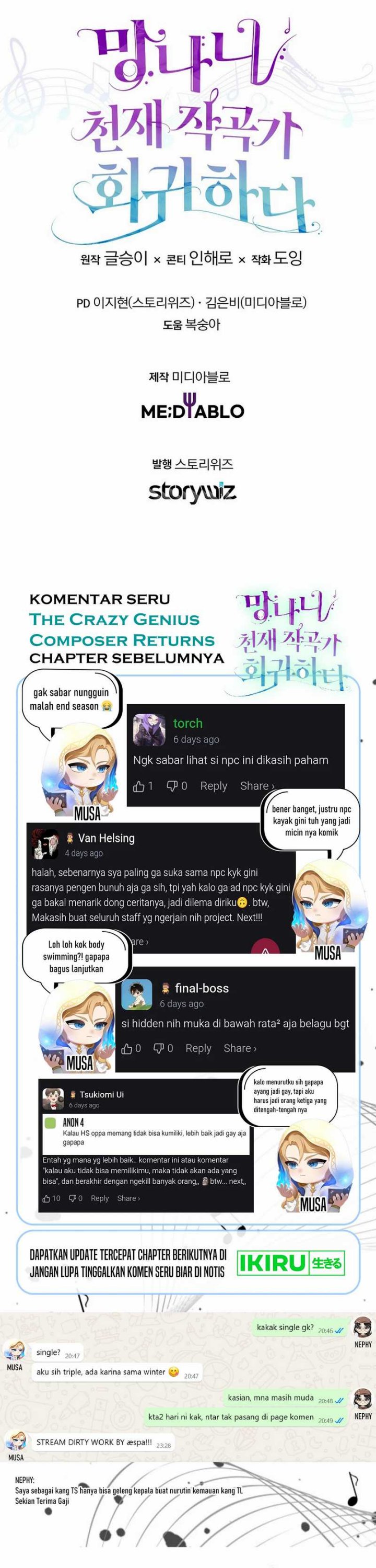 The Crazy Genius Composer Returns chapter 72