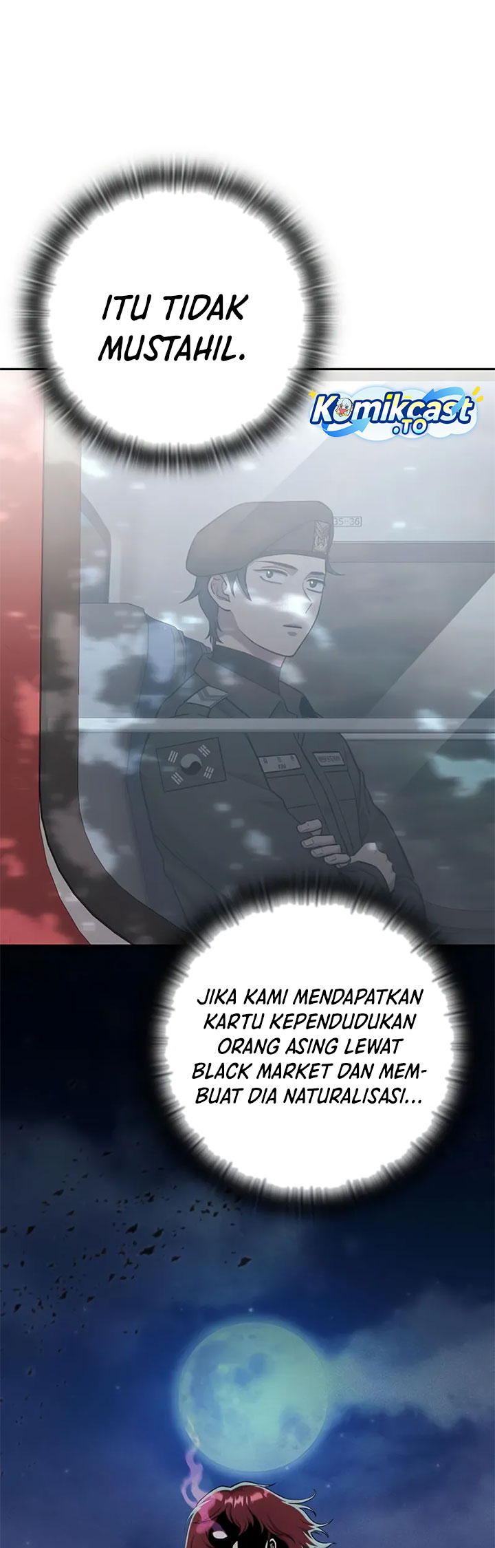 The Dark Mage’s Return to Enlistment Chapter 55 Bahasa Indonesia