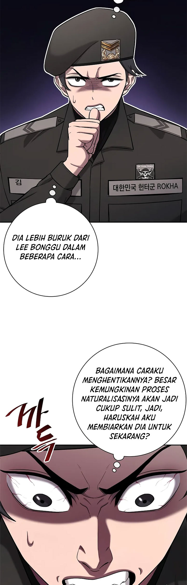 The Dark Mage’s Return to Enlistment Chapter 55 Bahasa Indonesia