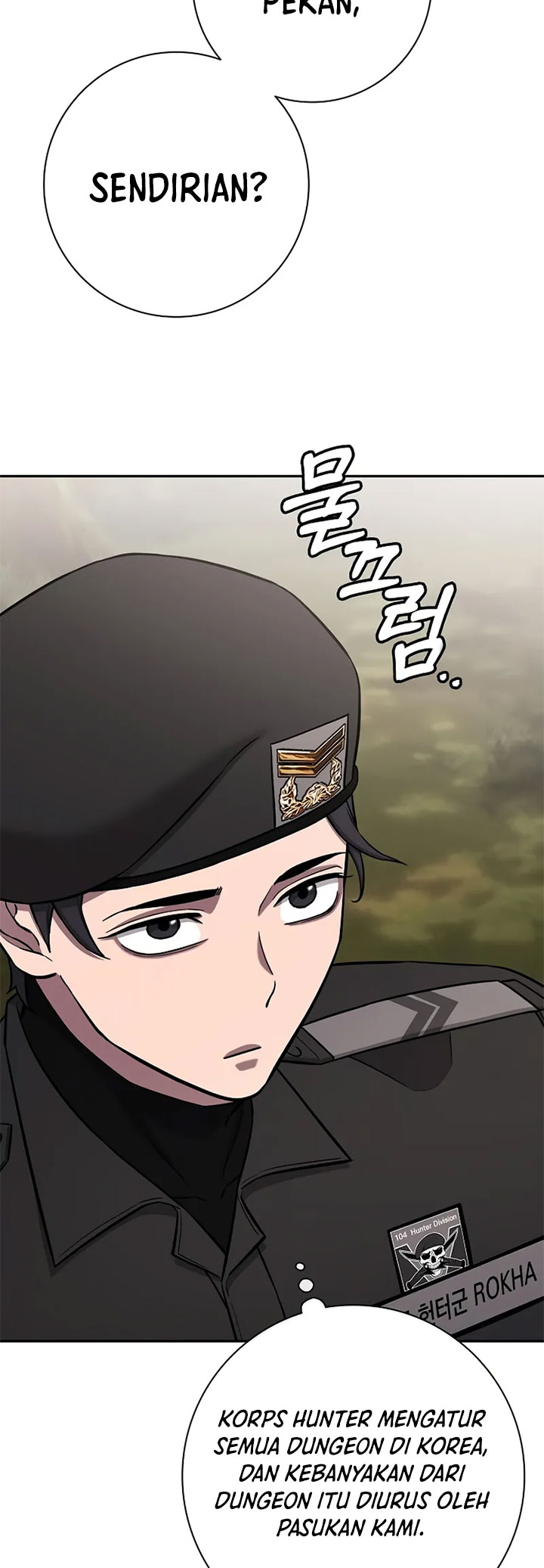 The Dark Mage’s Return to Enlistment Chapter 55 Bahasa Indonesia