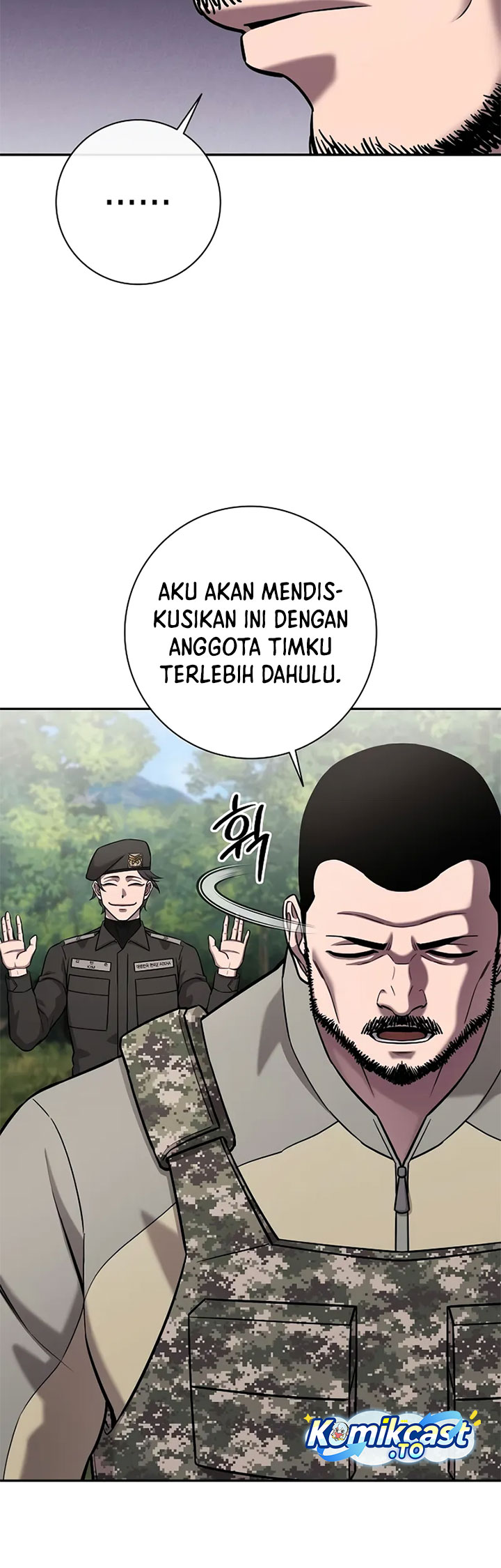 The Dark Mage’s Return to Enlistment Chapter 55 Bahasa Indonesia